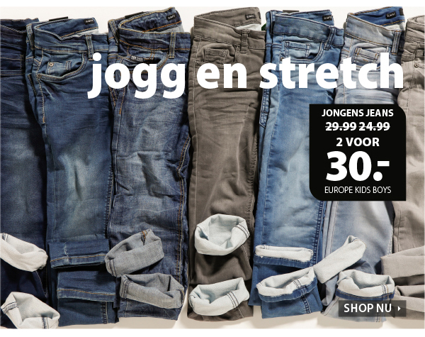 Joff en stretch broeken voor jongens! 2 voor 30 euro