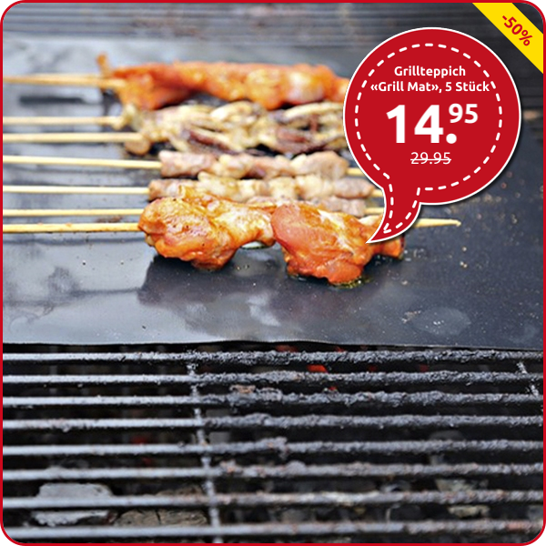Grillteppich «Grill Mat», 5 Stück