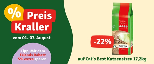 -22% auf Cat´s Best Katzenstreu