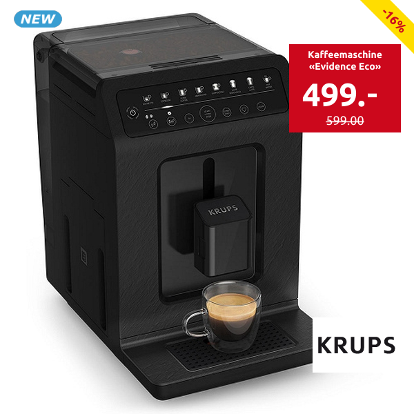 KRUPS Kaffeemaschine «Evidence Eco», 2 Kaffees gleichzeitig