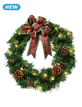 Kranz mit Schleife, Ø 40 cm