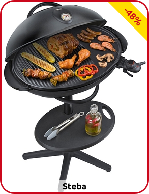 Elektrogrill mit Haube von Steba