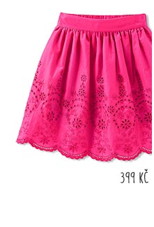 Dětská sukně růžová