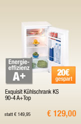 Exquisit Kühlschrank KS
                                            90-4 A+Top