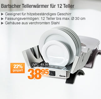 Bartscher Tellerw&auml;rmer f&uuml;r 12 Teller 