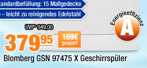 Blomberg GSN 97475 X Geschirrsp&uuml;ler 