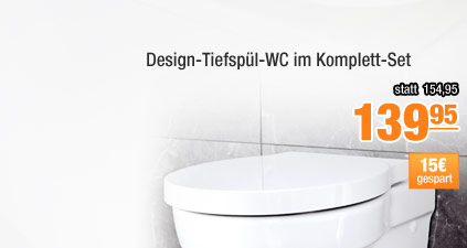 Design-Tiefsp&uuml;l-WC im Komplett-Set 