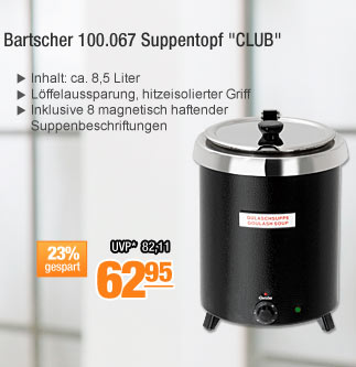 Bartscher 100.067 Suppentopf "CLUB" 