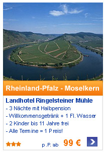 Rheinland-Pfalz - Moselkern Landhotel Ringelsteiner M&uuml;hle