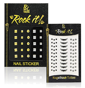 RdeL Young "Rock it!" Nagelhaut-Tattoo und Nail Sticker
