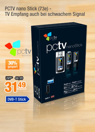 PCTV nano Stick (73e) - TV Empfang auch bei schwachem Signal 