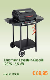  Landmann
                                            Lavastein-Gasgrill 12375 -
                                            5,5 kW 