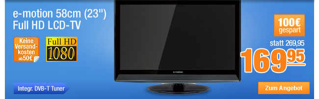 e-motion 23FTCU 58cm (23") Full HD LCD-TV