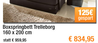 Boxspringbett Trelleborg, 160 x 200 cm