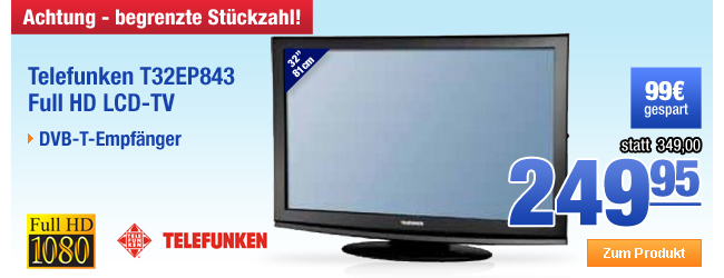 Telefunken T32EP843 81cm (32") Full HD LCD-TV 