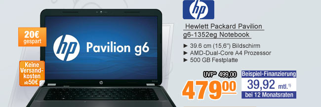  Hewlett Packard Pavilion g6-1352eg Notebook 