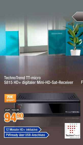 TechnoTrend TT-micro S815 HD+ digitaler Mini-HD-Sat-Receiver