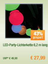 LED-Party-Lichterkette
                                          6,2 m lang 