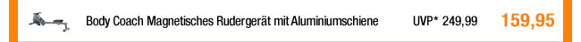Body Coach Magnetisches Ruderger&auml;t mit Aluminiumschiene 