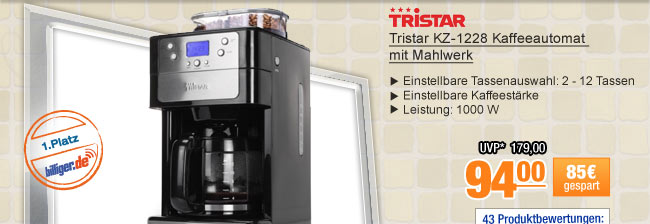  Tristar KZ-1228
                                            Kaffeeautomat mit Mahlwerk