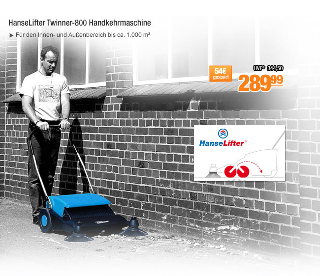 HanseLifter Twinner-800 Handkehrmaschine 
