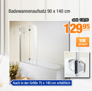 Badewannenaufsatz 90 x 140 cm