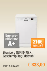 Blomberg GSN 9475 X
                                            Geschirrspüler, Edelstahl