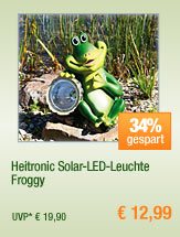 Heitronic
                                          Solar-LED-Leuchte Froggy