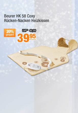 Beurer HK 58 Coxy R&uuml;cken-Nacken Heizkissen