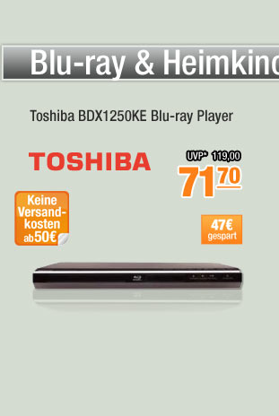 Toshiba BDX1250KE Blu-ray Player