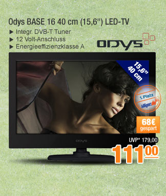 Odys BASE 16 40cm
                                          (15,6") LED-TV 