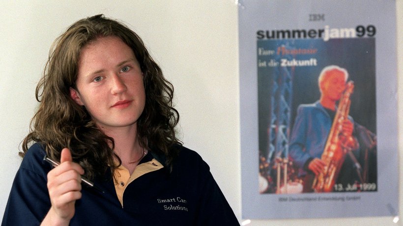  Die 17-jährige Irin Sarah Flannery im Jahr 1999 © Bernd Hanselmann/dpa 