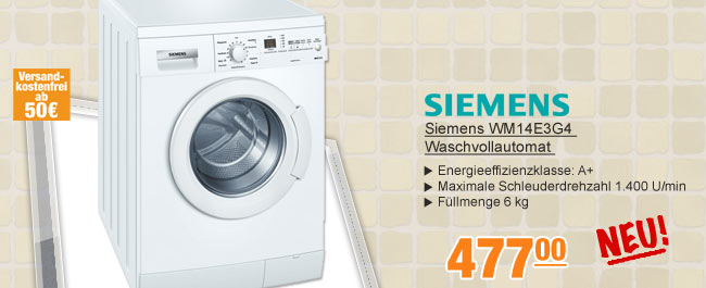 Siemens WM14E3G4
                                          Waschvollautomat 