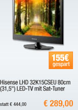 Hisense LHD 32K15CSEU
                                          80cm (31,5") LED-TV 