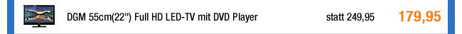 DGM 55cm(22") Full HD LED-TV mit DVD Player 