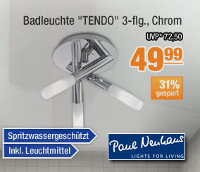 Badleuchte "TENDO", Chrom
