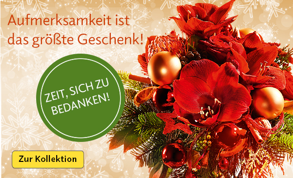 Zeit sich zu bedanken - zur Weihnachtskollektion