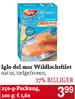 Iglo del mar Wildlachsfilet