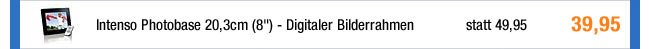 Intenso Photobase 20,3cm (8") - Digitaler Bilderrahmen 