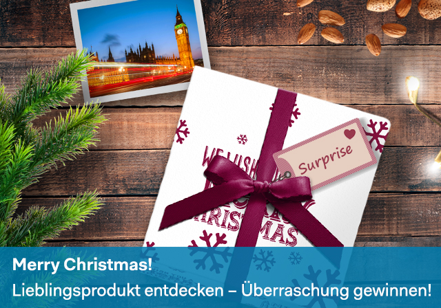 Geschenk auf Holztisch