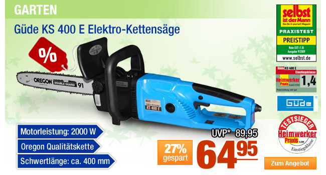 G&uuml;de KS 400 E Elektro-Kettens&auml;ge