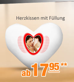 Herzkissen mit F&uuml;llung