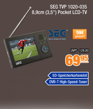 SEG TVP 1020-035 8,9cm (3,5") Pocket LCD-TV