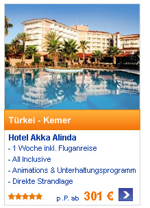 Türkei - Kemer Hotel
                                            Akka Alinda