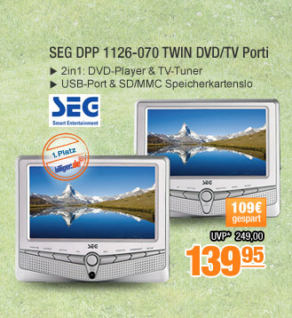 SEG DPP 1126-070 TWIN
                                          DVD/TV Porti 