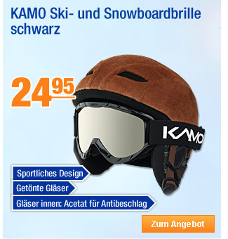 KAMO Ski- und Snowboardbrille, schwarz