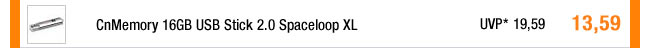 CnMemory 16GB USB Stick 2.0 Spaceloop XL 