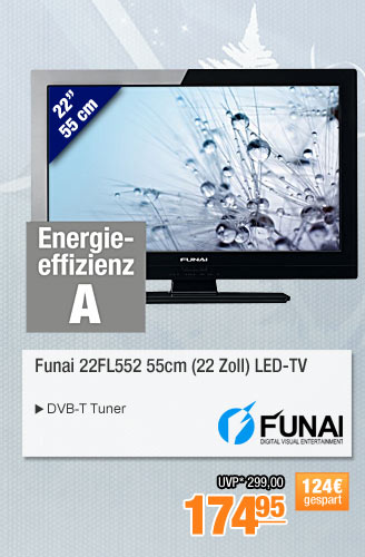 Funai 22FL552 55cm (22
                                            Zoll) LED-TV