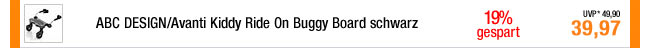 ABC DESIGN/Avanti Kiddy Ride On Buggy Board schwarz