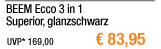 BEEM Ecco 3 in 1 Superior, glanzschwarz 